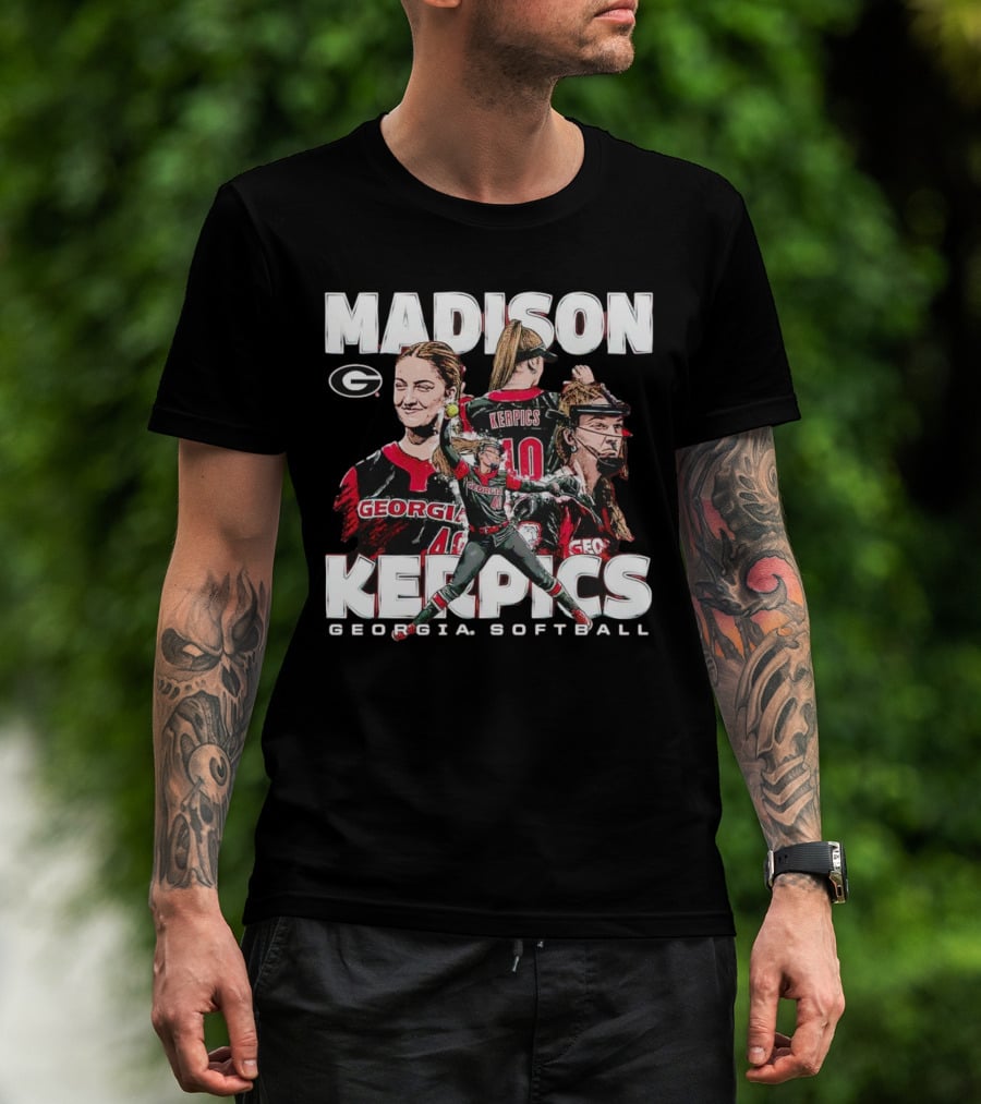 Madison Kerpics Georgia Softball NCAA Collage Player T-Shirt