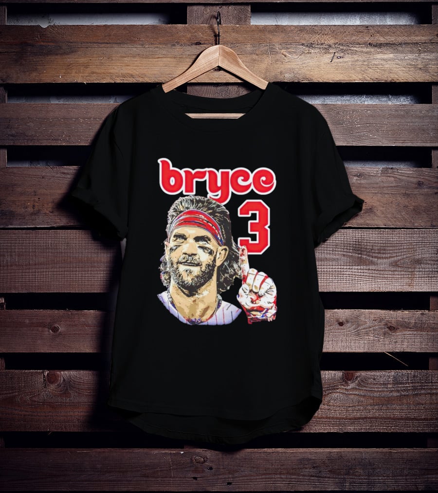 Bryce Harper 3 Finger Pose Fan T-Shirt