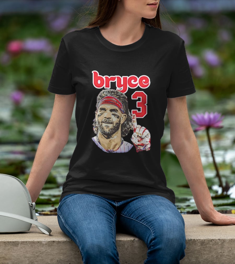 Bryce Harper 3 Finger Pose Fan T-Shirt