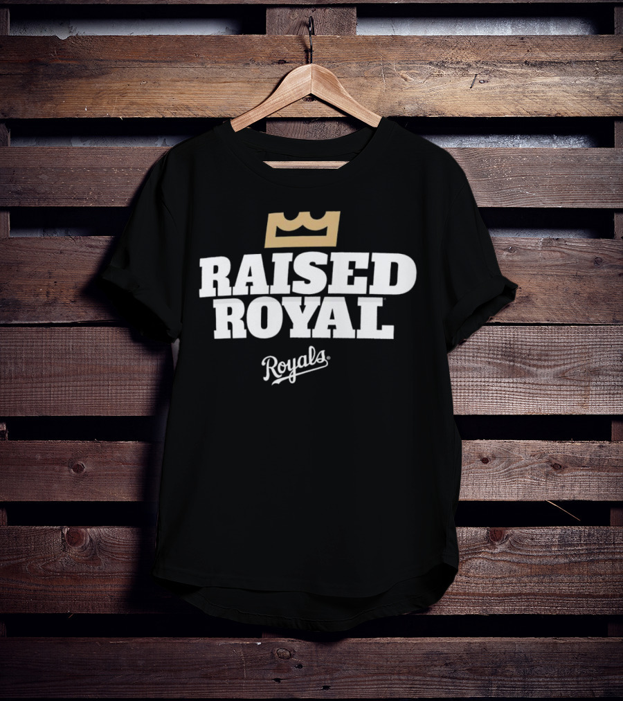 Kansas City Royals Raised Royal Royals Crown T-Shirt