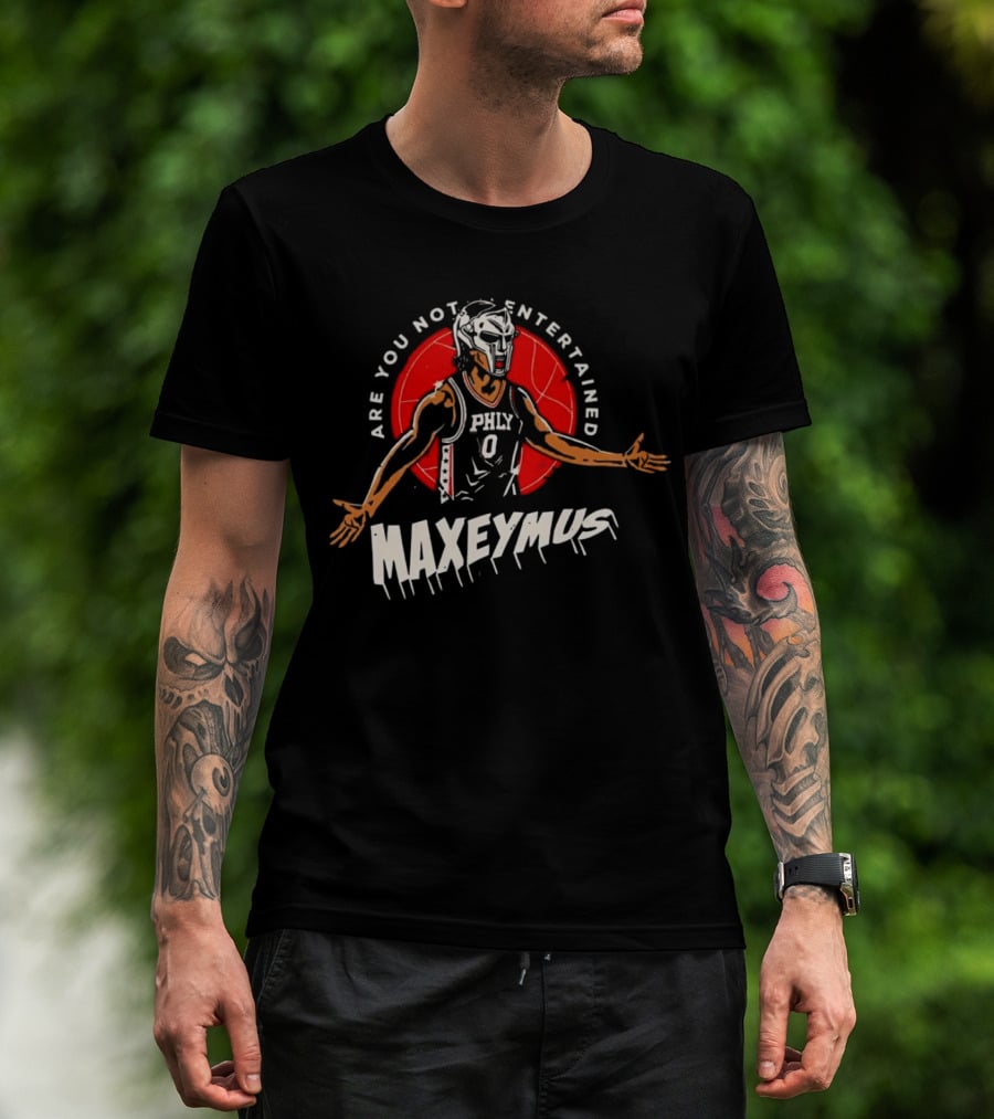 Maxeymus Are You Not Entertained Phly Basketball Gladiator T-Shirt