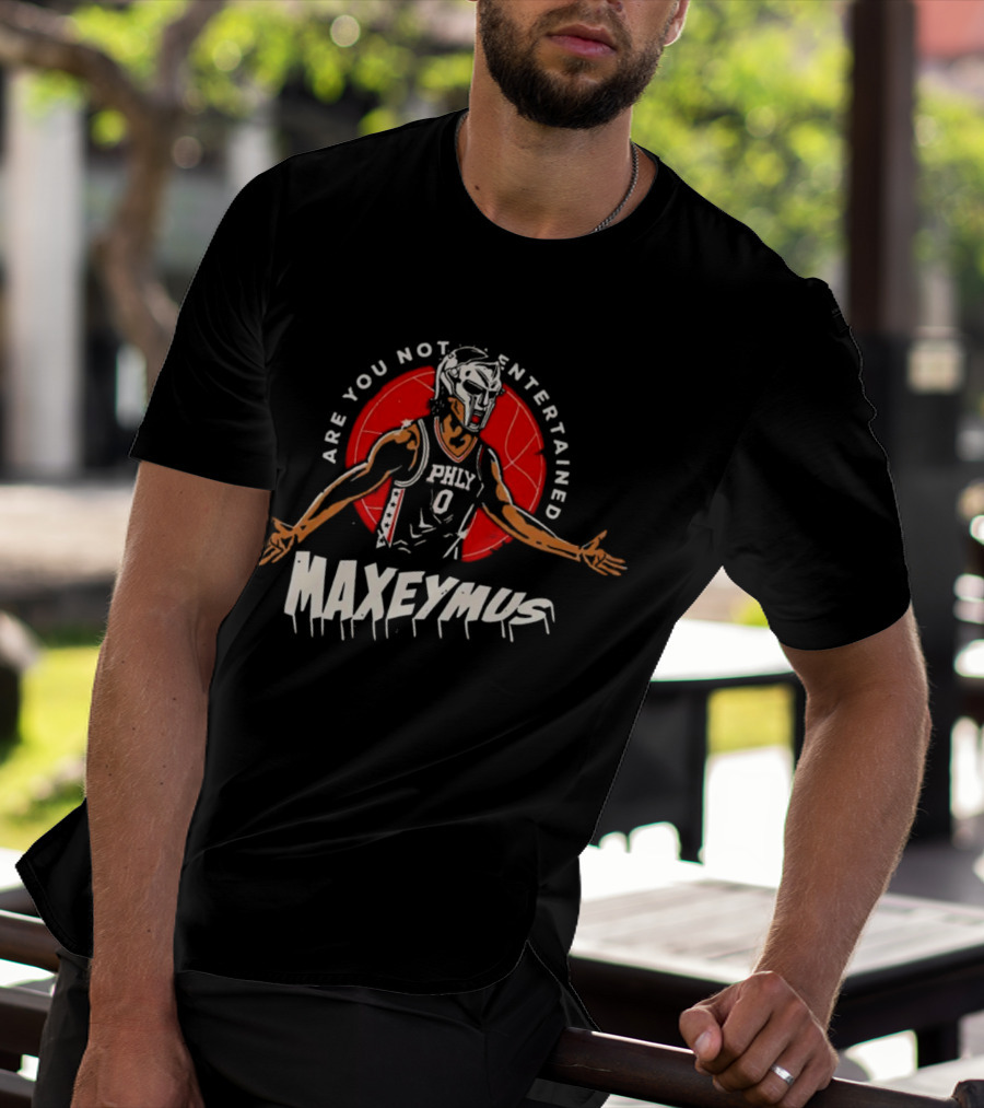 Maxeymus Are You Not Entertained Phly Basketball Gladiator T-Shirt