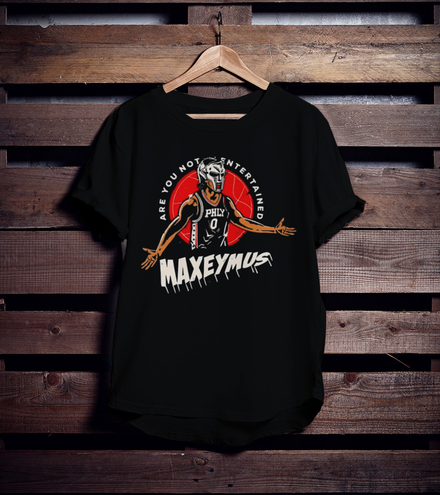 Maxeymus Are You Not Entertained Phly Basketball Gladiator T-Shirt