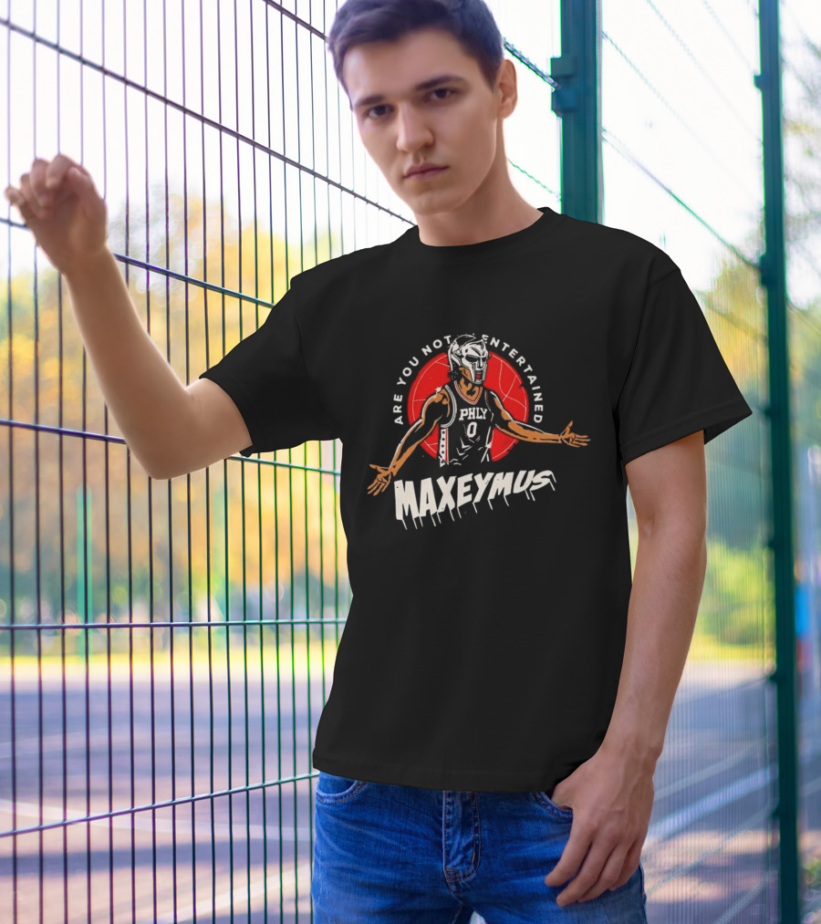 Maxeymus Are You Not Entertained Phly Basketball Gladiator T-Shirt