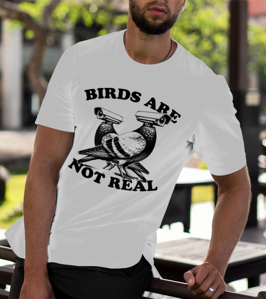 Birds Are Not Real Surveillance Pigeons T-Shirt