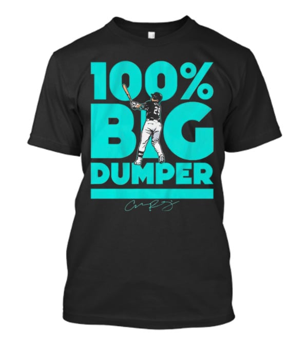 100% Big Dumper Player 29 Baseball Signature T-Shirt