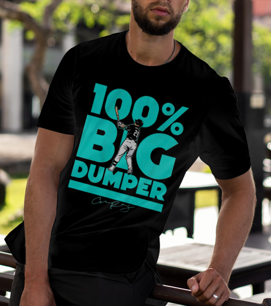 100% Big Dumper Player 29 Baseball Signature T-Shirt