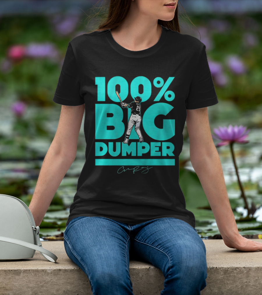 100% Big Dumper Player 29 Baseball Signature T-Shirt
