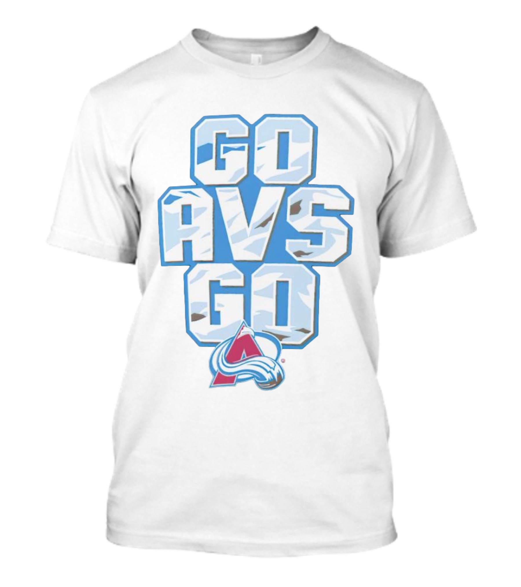 Colorado Avalanche Go AVS Go Ice Hockey Fan Support T-Shirt