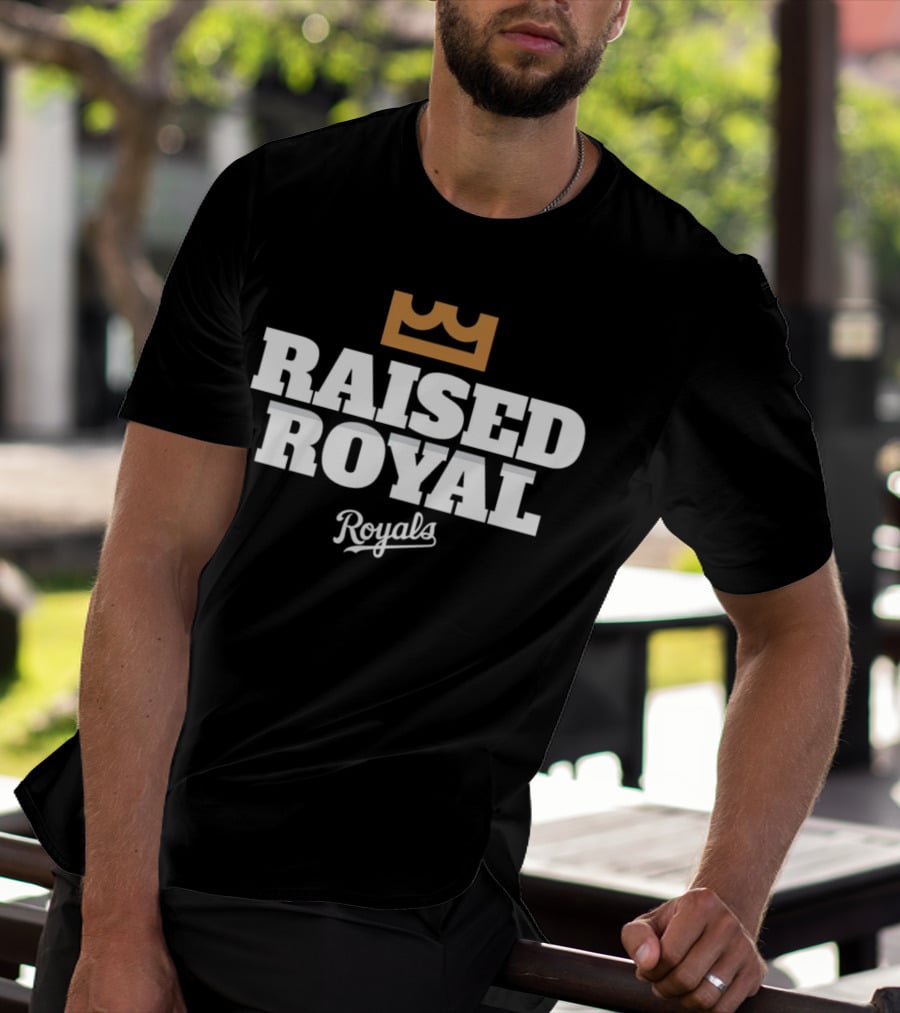 Raised Royal Kansas City Royals Baseball T-Shirt