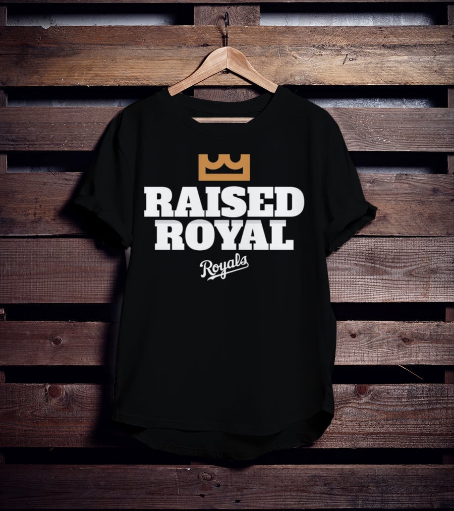 Raised Royal Kansas City Royals Baseball T-Shirt