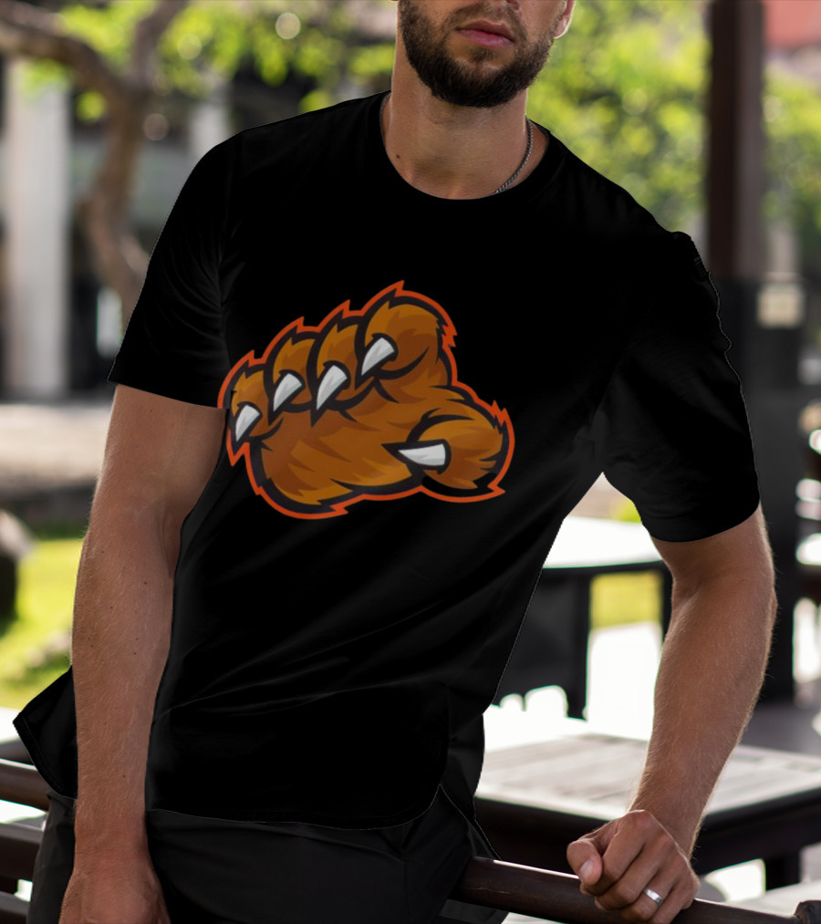 The Claw Bears Football Fierce Paw T-Shirt