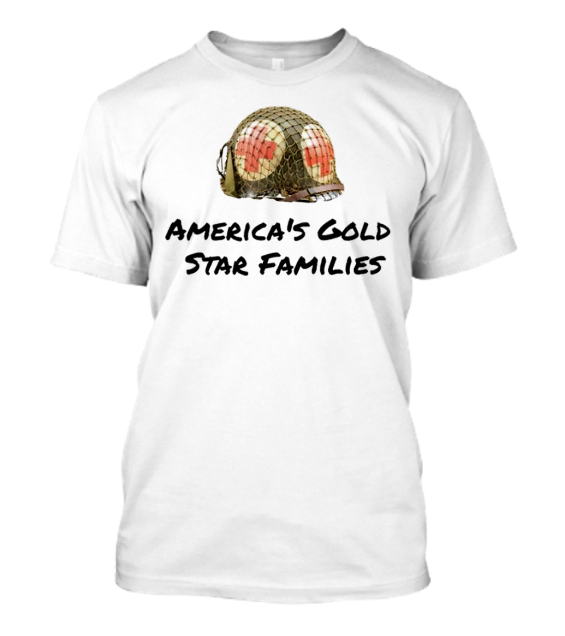 America's Gold Star Families Military Helmet Memorial T-Shirt