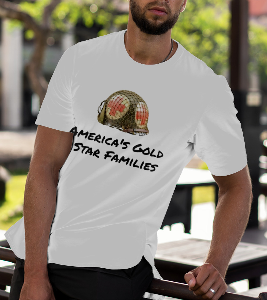 America's Gold Star Families Military Helmet Memorial T-Shirt