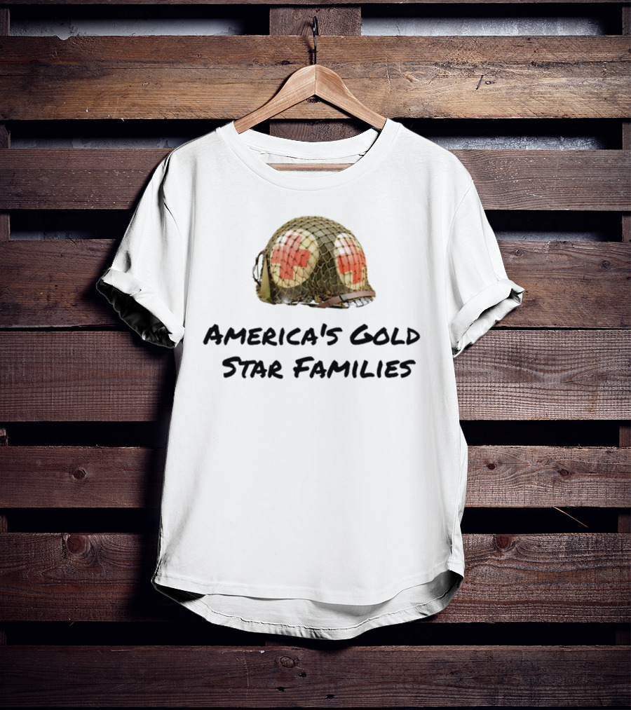 America's Gold Star Families Military Helmet Memorial T-Shirt