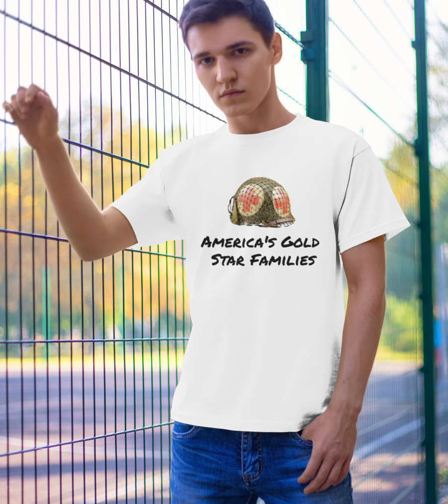 America's Gold Star Families Military Helmet Memorial T-Shirt