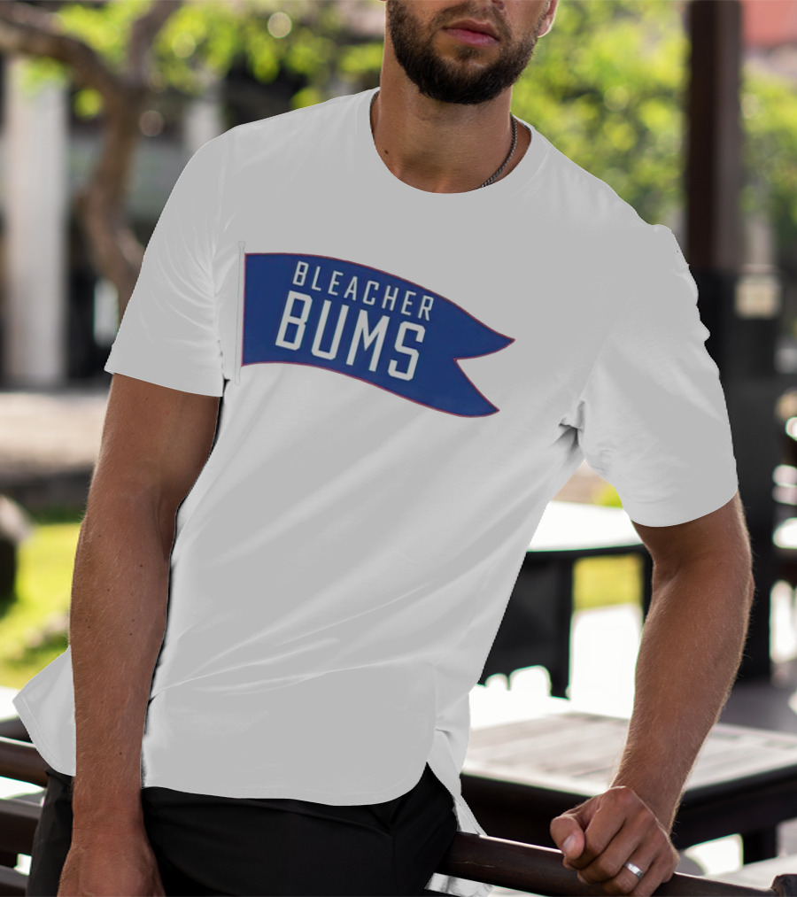 Bleacher Bums Blue Flag Banner T-Shirt
