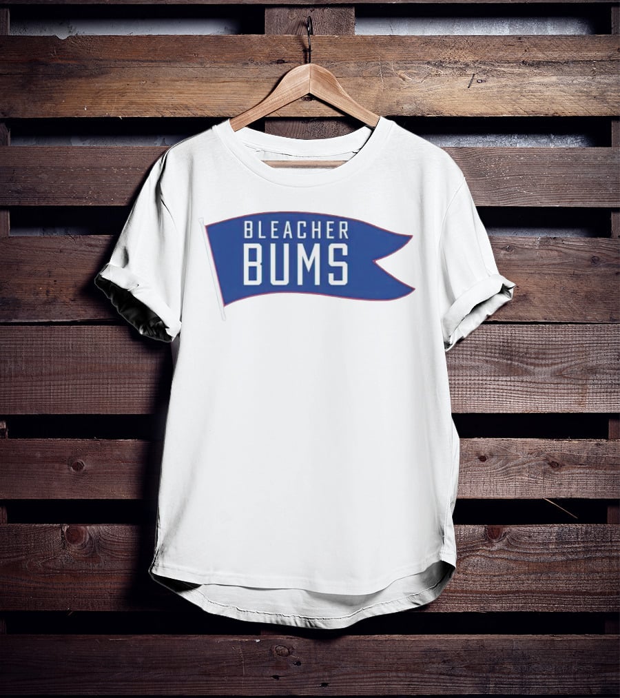 Bleacher Bums Blue Flag Banner T-Shirt