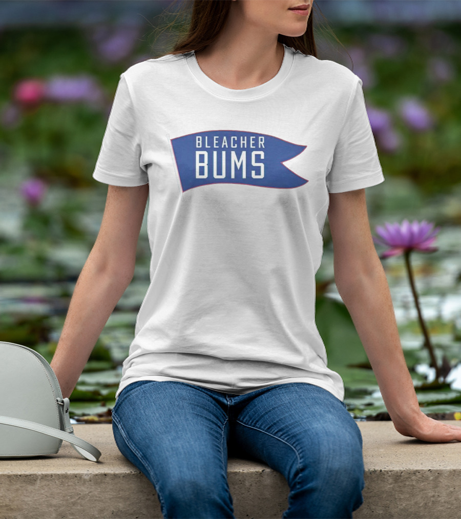 Bleacher Bums Blue Flag Banner T-Shirt