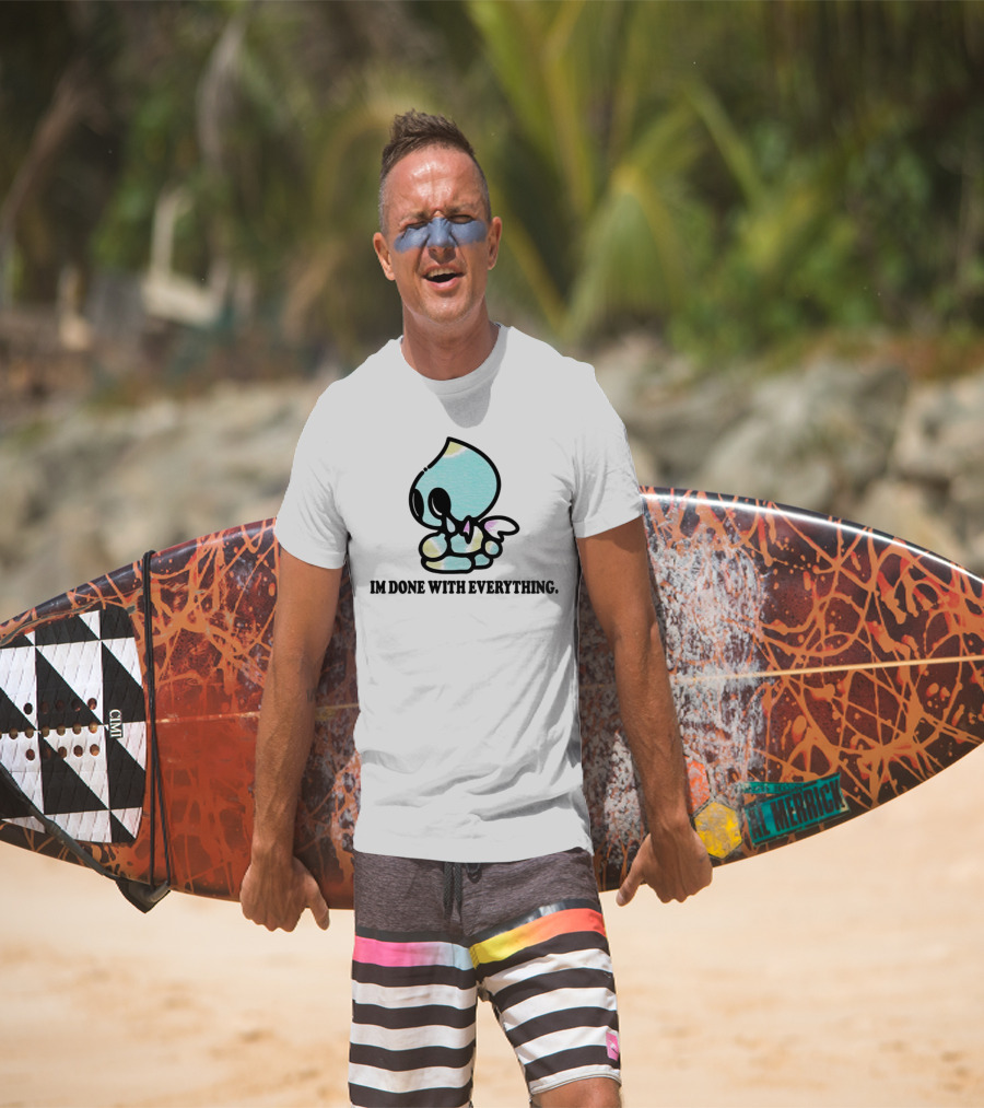 Chaos I'm Done With Everything Pastel Skull Character T-Shirt