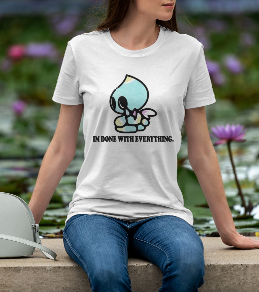 Chaos I'm Done With Everything Pastel Skull Character T-Shirt