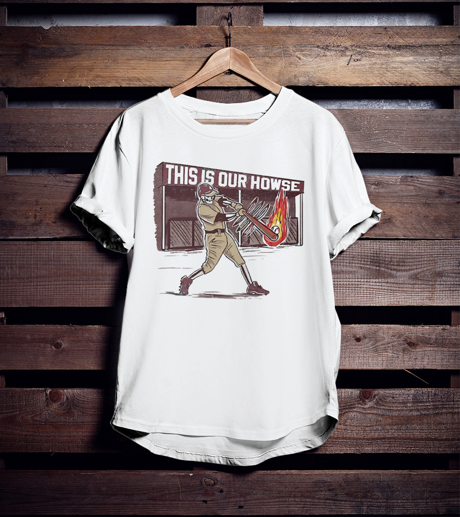 This Is Our Howse Baseball Flaming Bat Swing T-Shirt