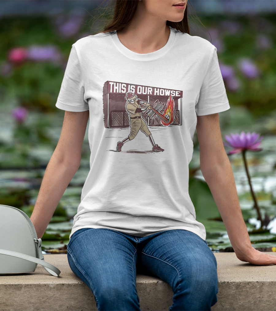 This Is Our Howse Baseball Flaming Bat Swing T-Shirt