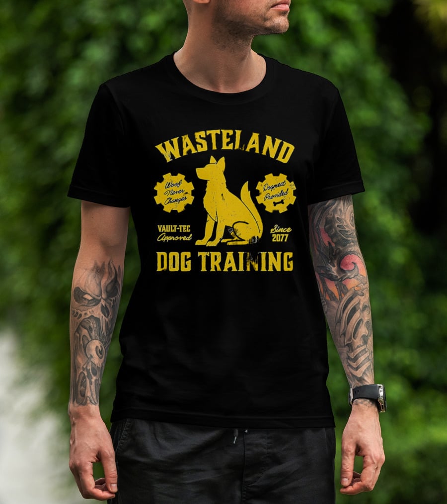 Wasteland Dog Training Woof Never Changes Dogmeat Provided Vault-Tec Approved Since 2077 T-Shirt