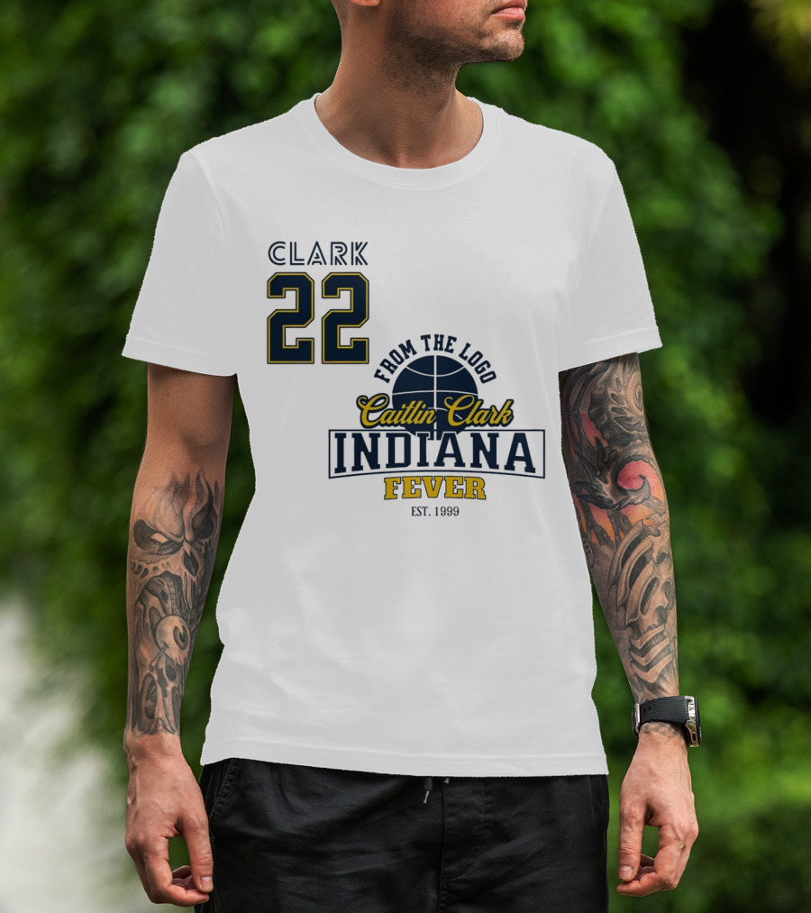 Clark 22 From The Logo Caitlin Clark Indiana Fever Est. 1999 Basketball T-Shirt