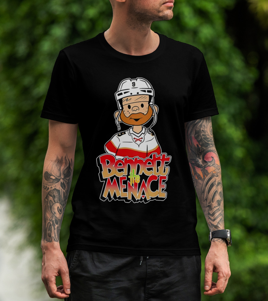 Bennett The Menace Florida Panthers Hockey Sam Bennett T-Shirt