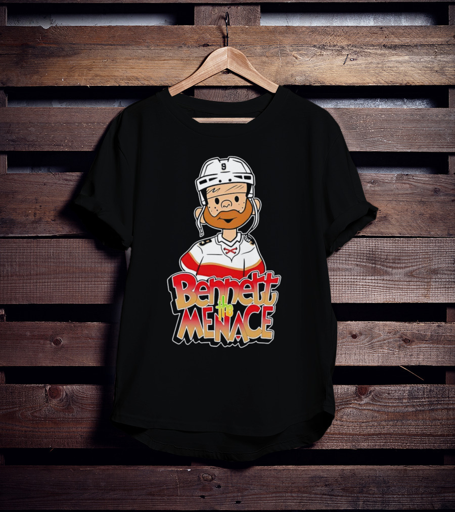 Bennett The Menace Florida Panthers Hockey Sam Bennett T-Shirt