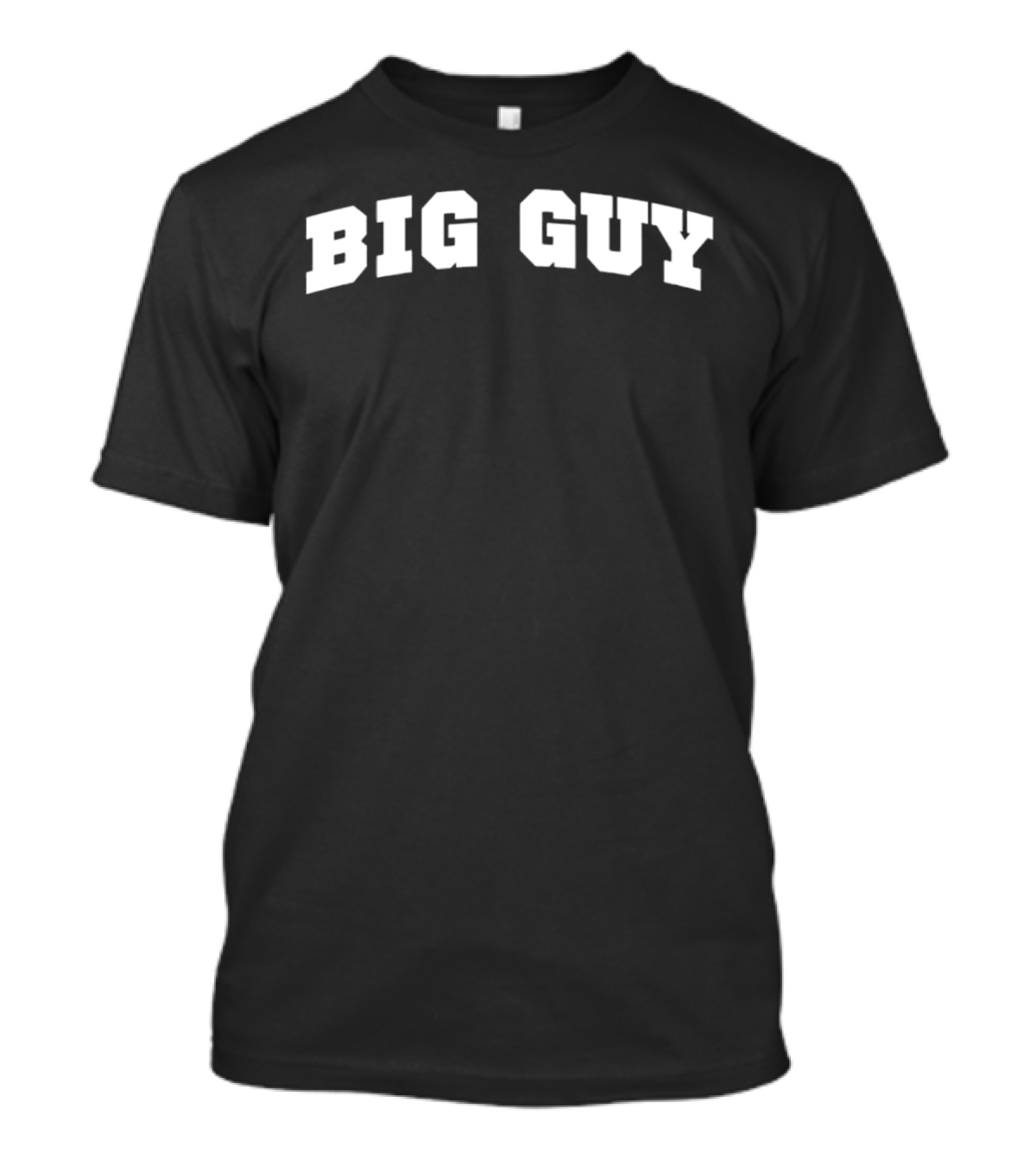 Big Guy Academy Text Bold Font T-Shirt
