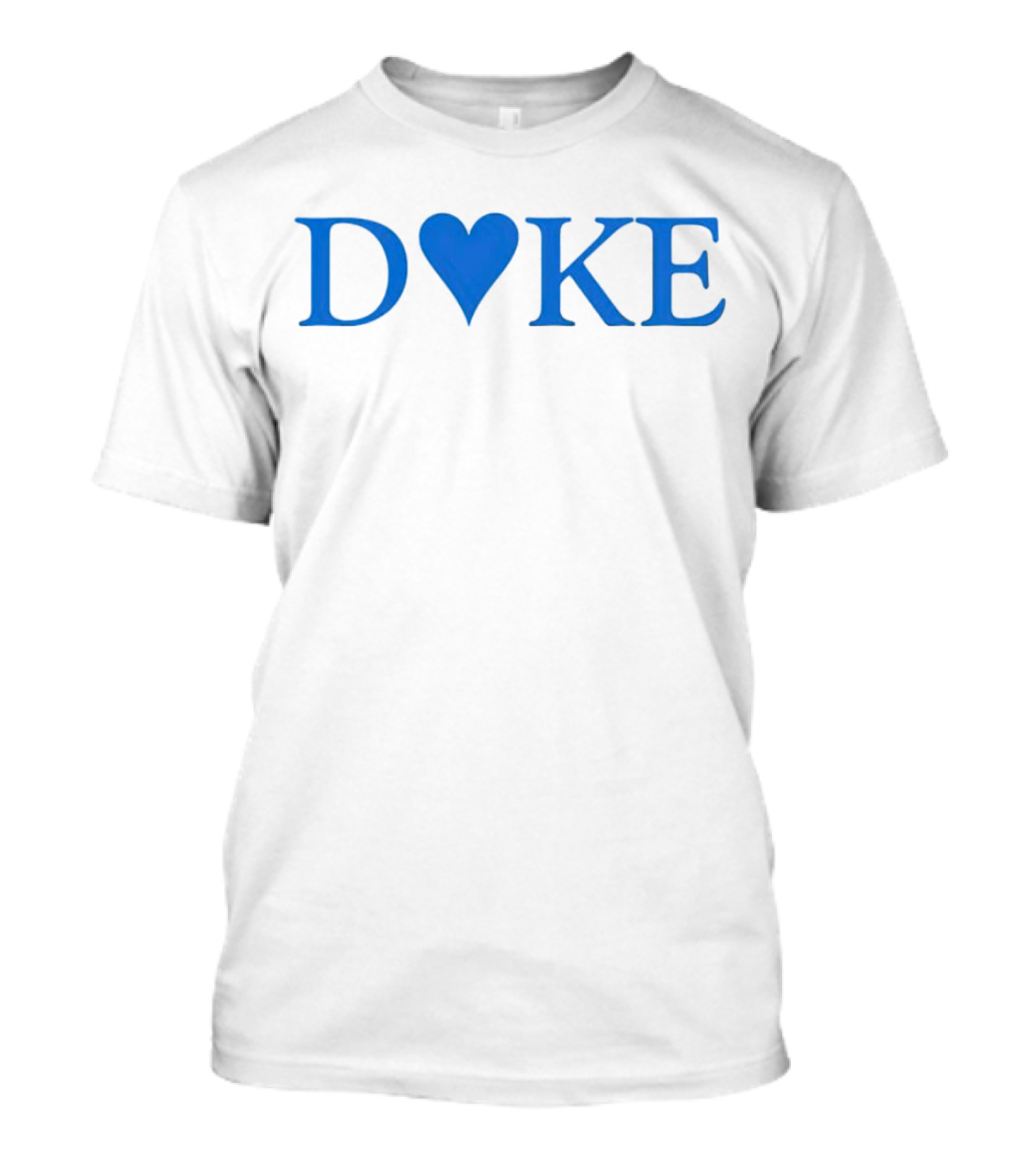 Duke Heart Blue Text T-Shirt