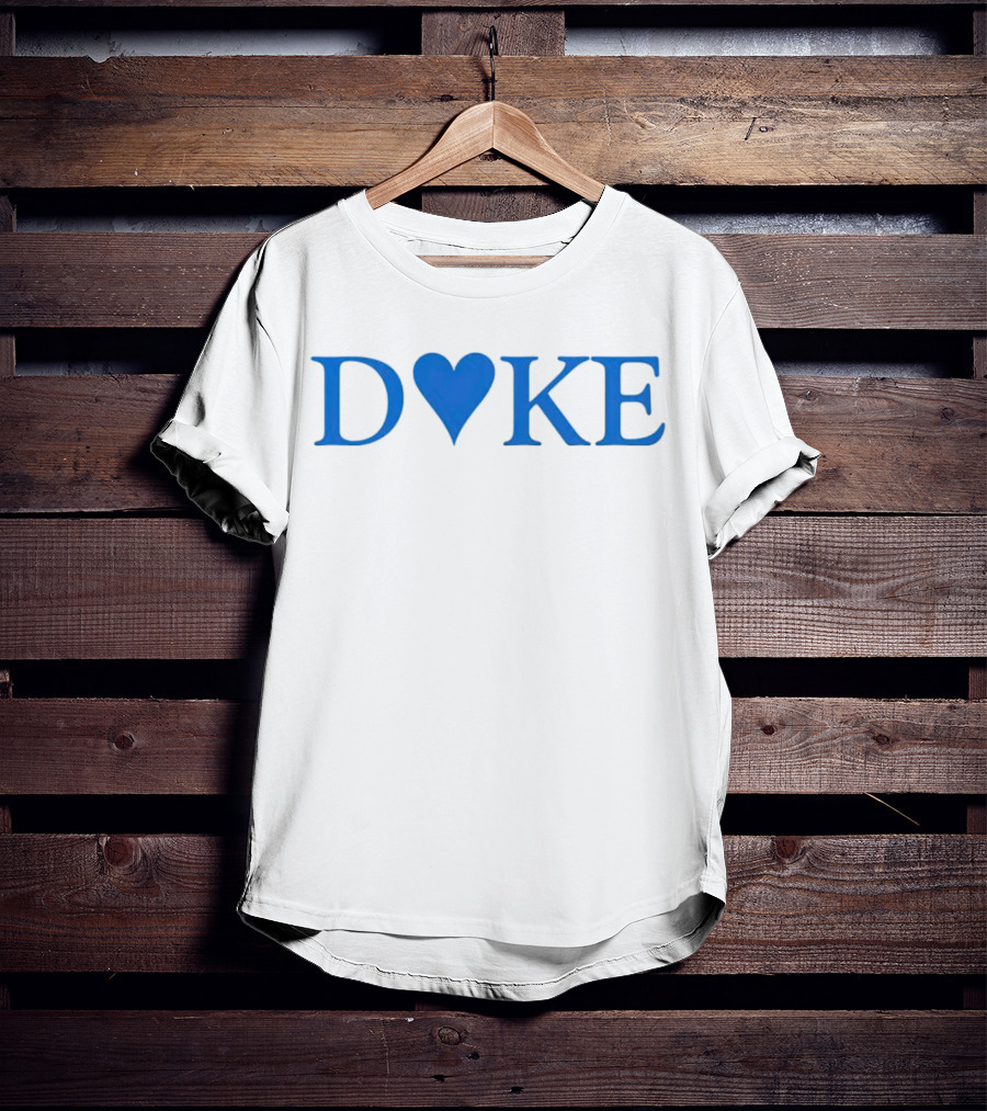 Duke Heart Blue Text T-Shirt
