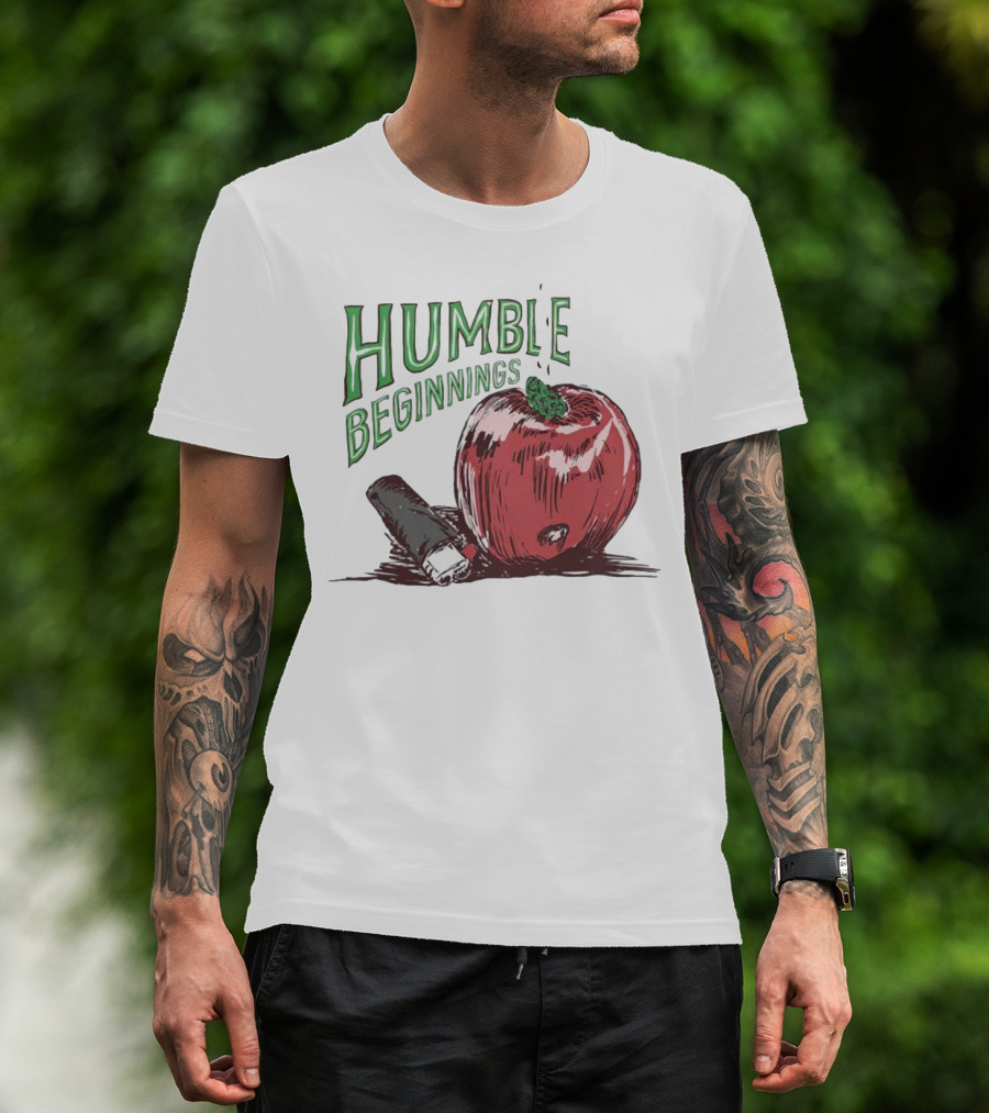 Humble Beginnings Apple With Pencil T-Shirt