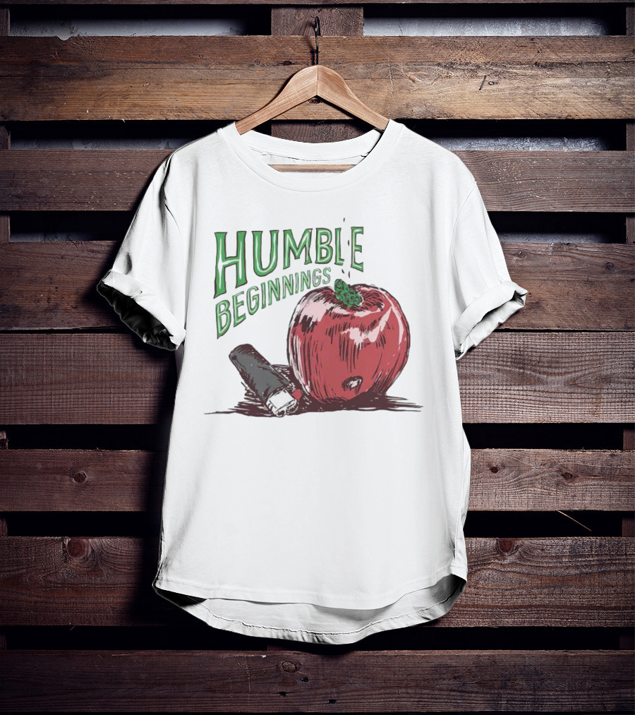 Humble Beginnings Apple With Pencil T-Shirt