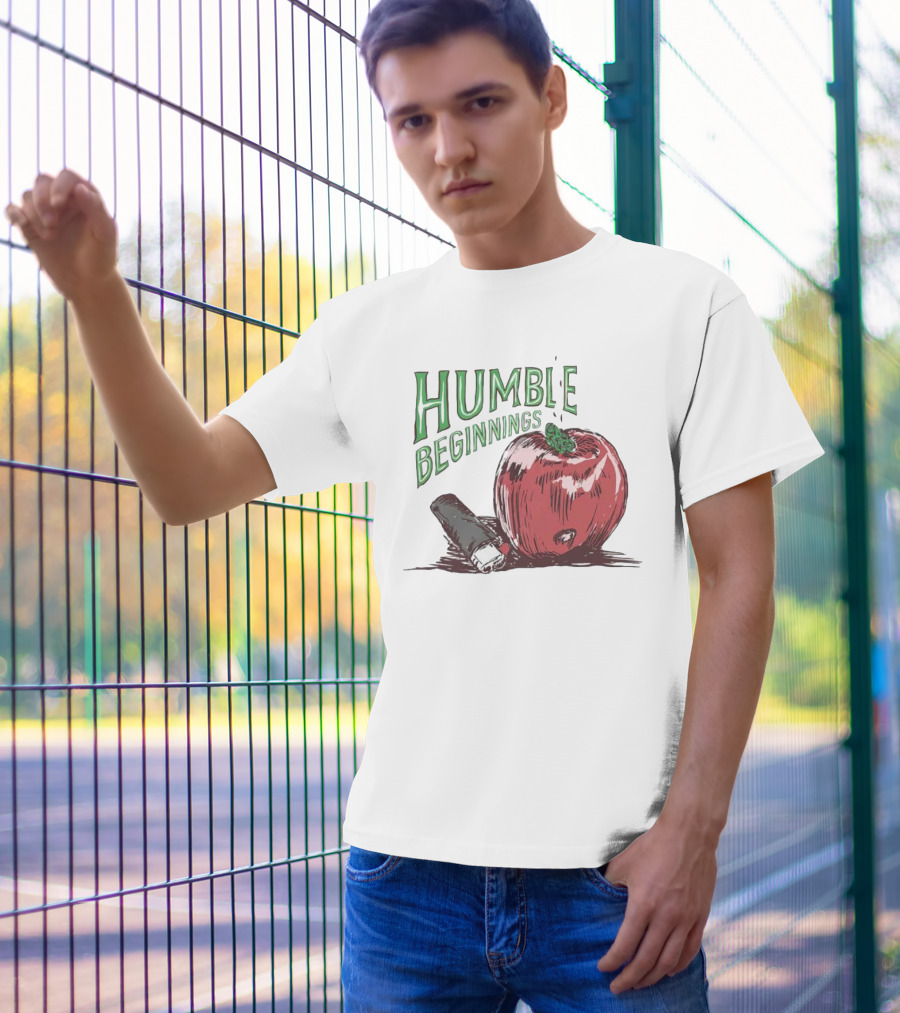 Humble Beginnings Apple With Pencil T-Shirt