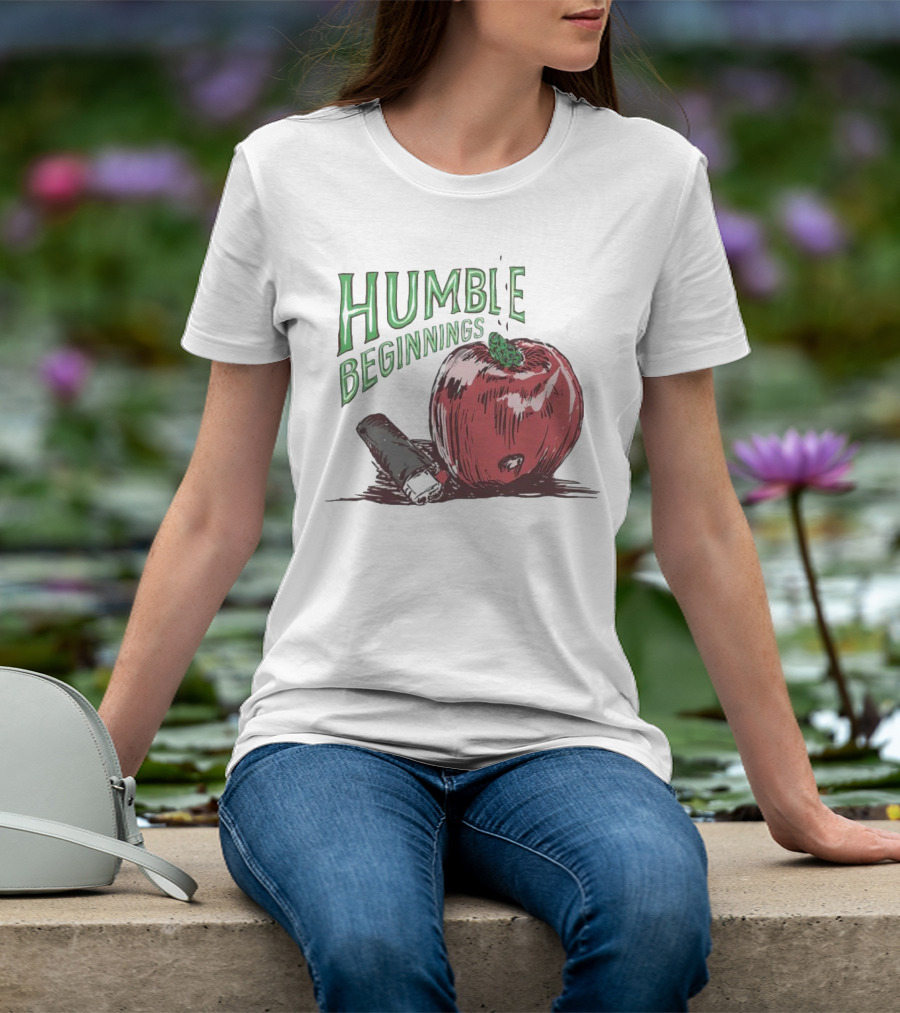 Humble Beginnings Apple With Pencil T-Shirt