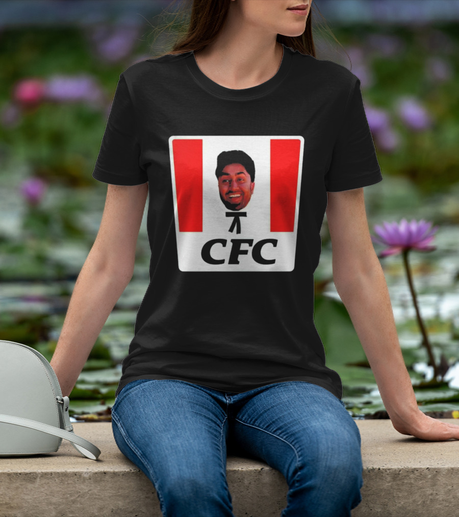 Mafs Collins CFC Parody Fried Chicken Face T-Shirt