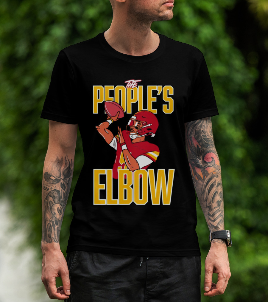 The People’s Elbow Washington Commanders Football Player Quarterback T-Shirt