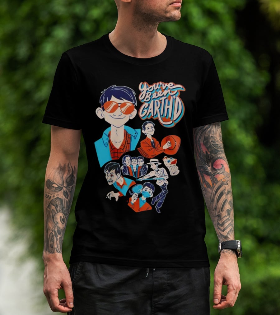 You've Been Garthd Cartoon Style Character Montage T-Shirt