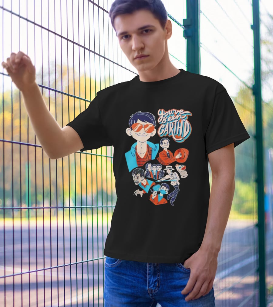 You've Been Garthd Cartoon Style Character Montage T-Shirt