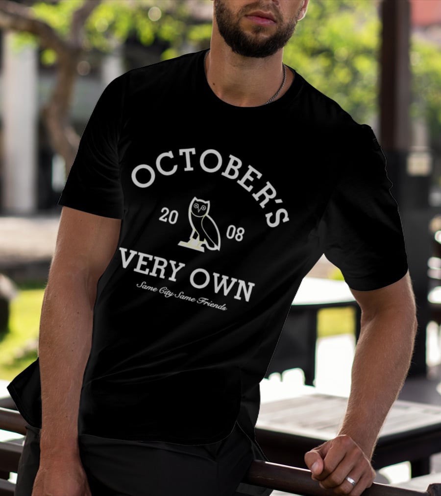 October's Very Own 2008 Owl Icon Same City Same Friends T-Shirt
