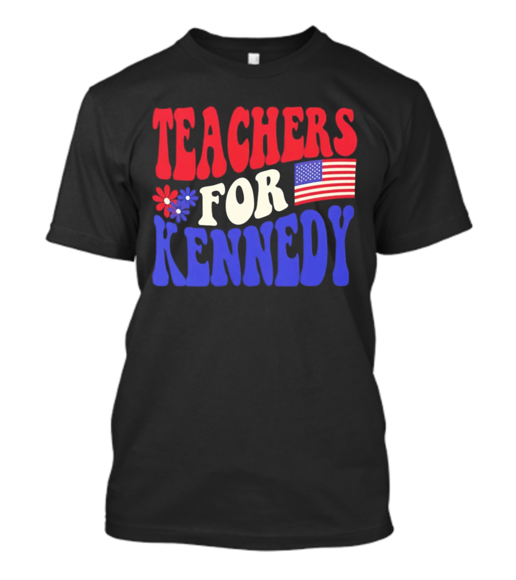 Teachers For Kennedy American Flag T-Shirt