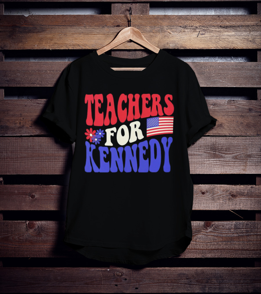 Teachers For Kennedy American Flag T-Shirt