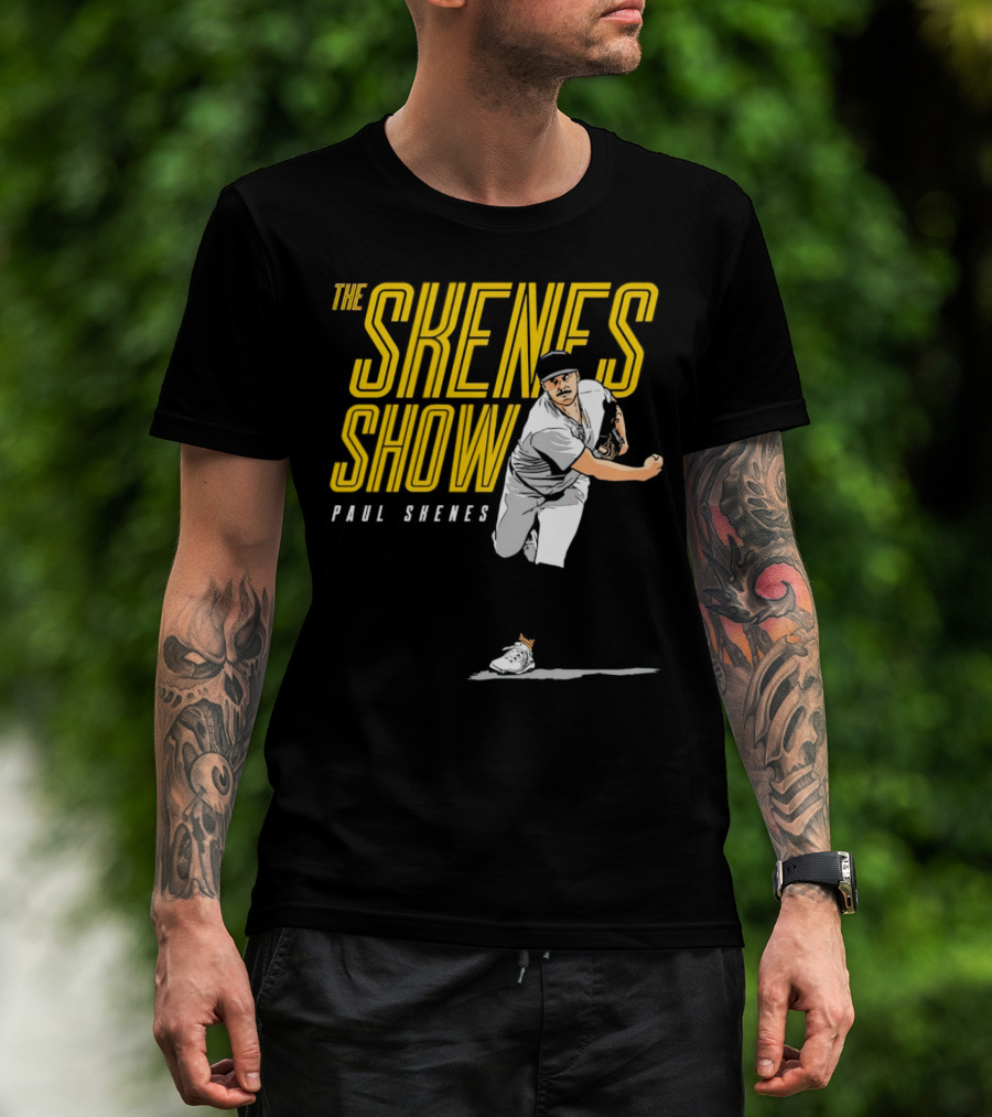 The Skenes Show Paul Skenes Pittsburgh Pirates Pitching Action T-Shirt