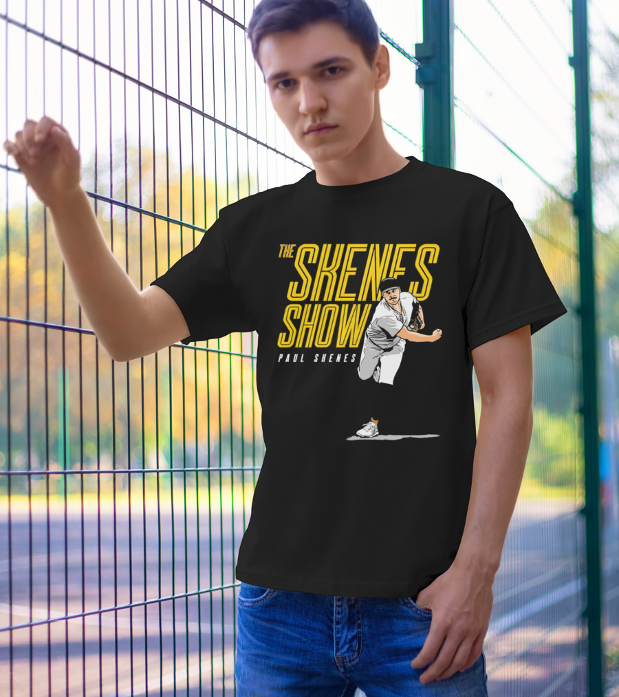 The Skenes Show Paul Skenes Pittsburgh Pirates Pitching Action T-Shirt