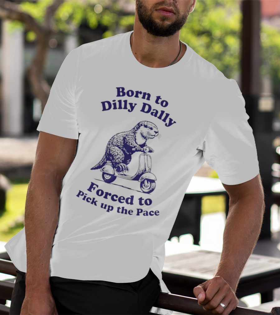 Born To Dilly Dally Capybara On Scooter Forced To Pick Up The Pace T-Shirt