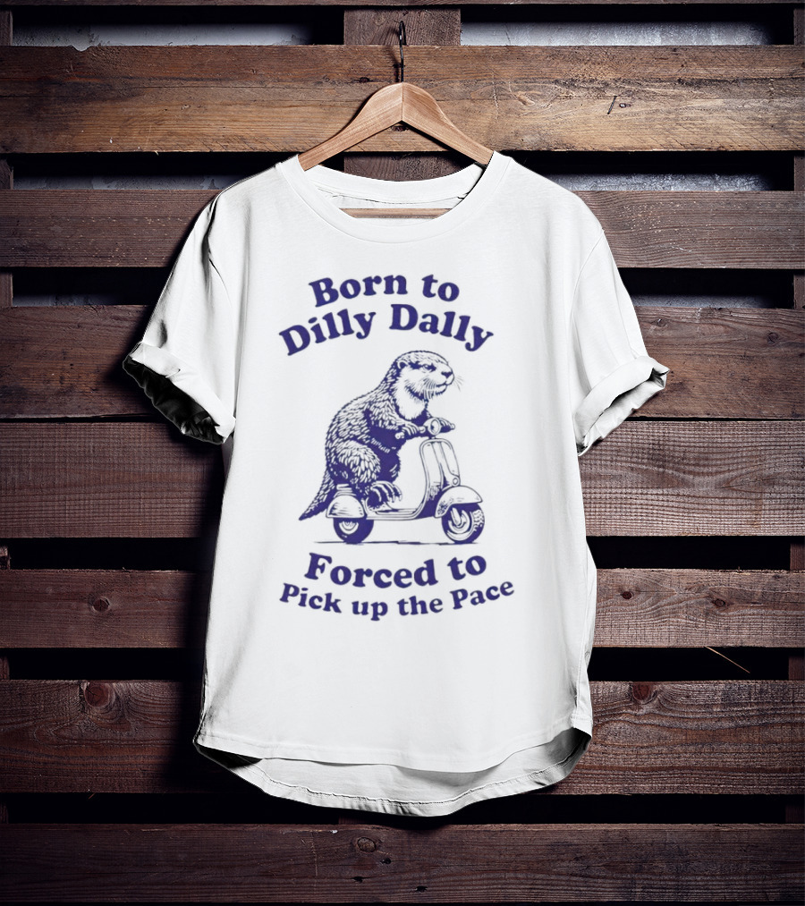 Born To Dilly Dally Capybara On Scooter Forced To Pick Up The Pace T-Shirt
