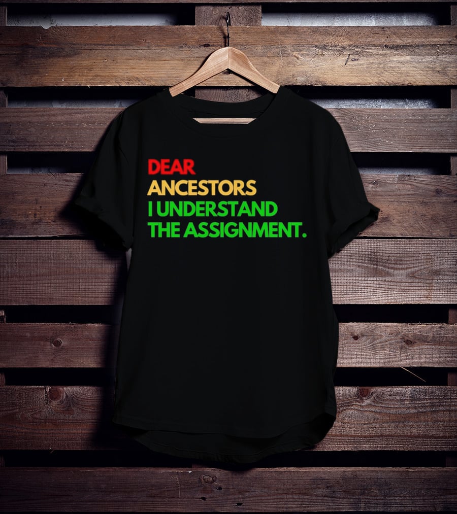 Dear Ancestors I Understand The Assignment T-Shirt